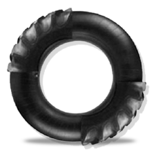 TRACTOR REAR-FITTED TUBE SIDE